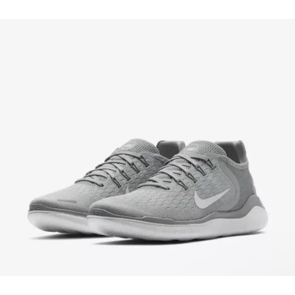 Nike Free RN 2018 Wolf Grey Black White 942837-003 Running Womens Size 7.5